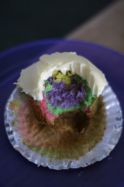 rainbow cupcakes in a jar. Rainbow White Chocolate Mud